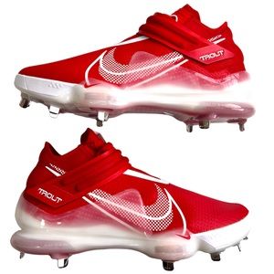 Nike Force Zoom Trout 7 Metal Baseball Cleats Men’s Size 14 Red White CI3134-602